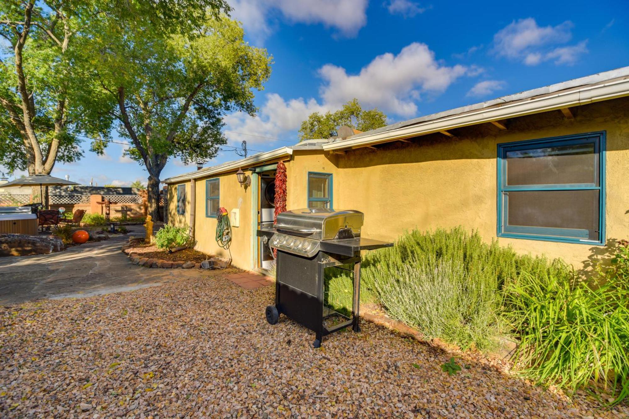 Rustic Adobe-style With Hot Tub In *
